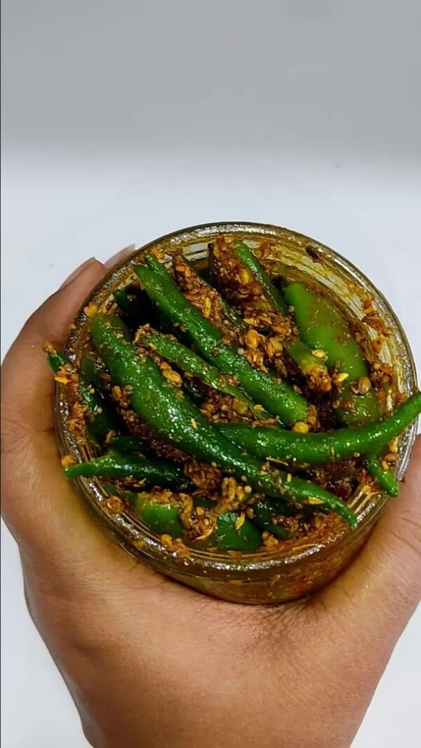 Hari Mirch ka Achar | Green Chilli Pickle – Spicy Indian Taste - Image 5